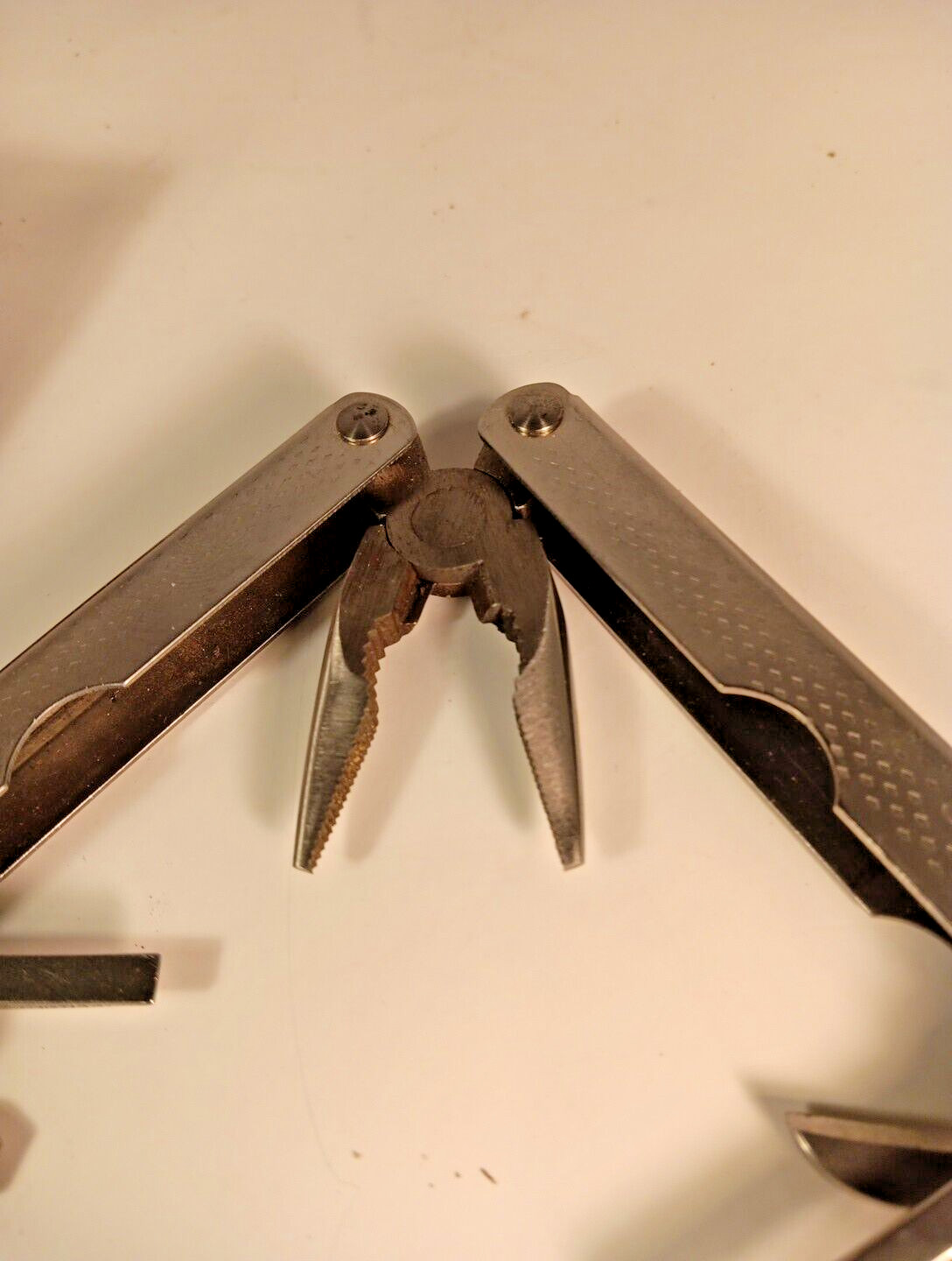 Stren Stainless Steel Multi Tool w Leather Belt Sheath Folding Pliers Rare