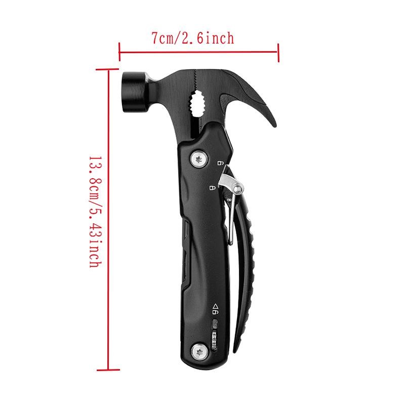 Multi‑functional Mini Claw Hammer Outdoor Camping Multi‑tool Pliers Gift