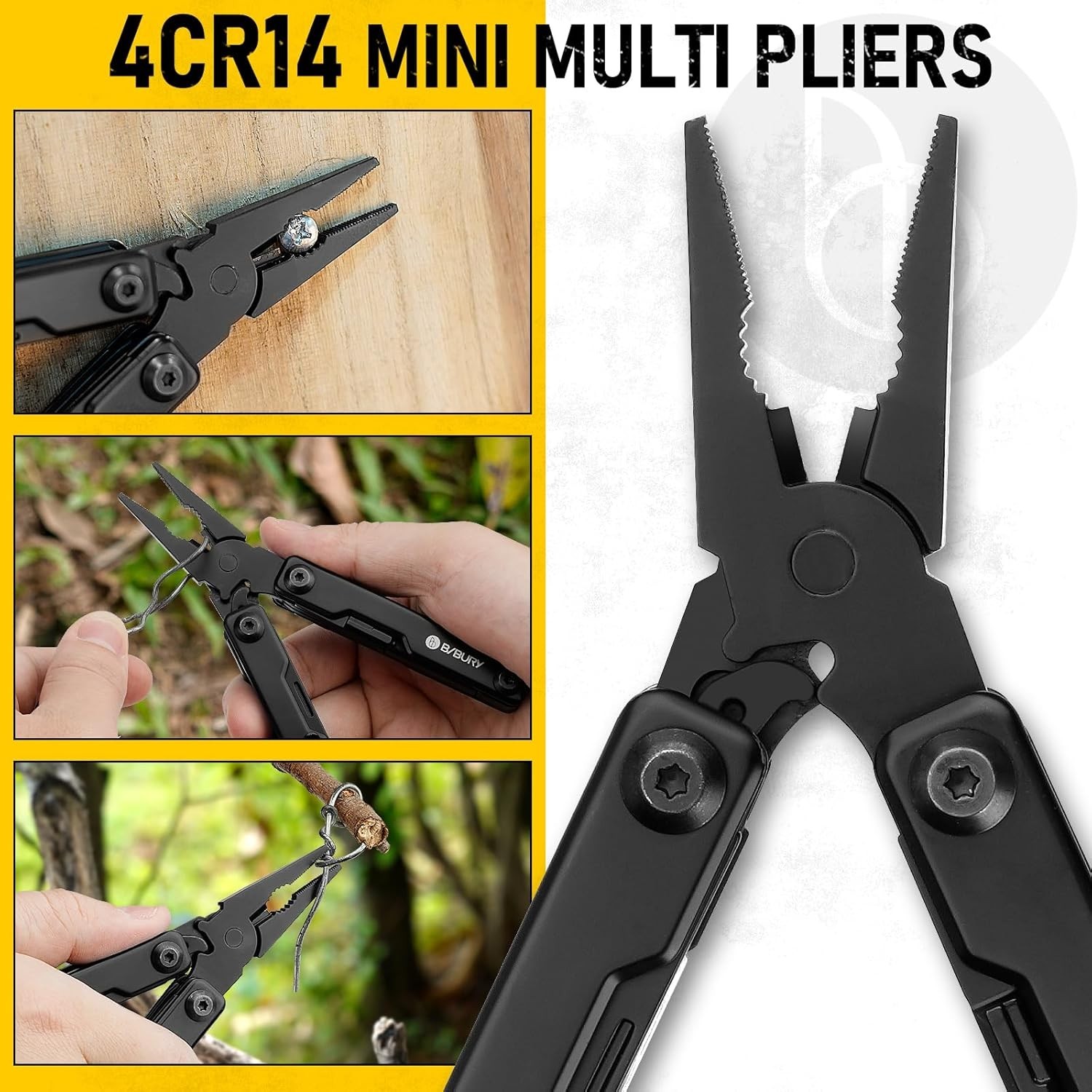 Stainless Steel Mini Multitool: Versatile Pocket Companion for Outdoor Lovers