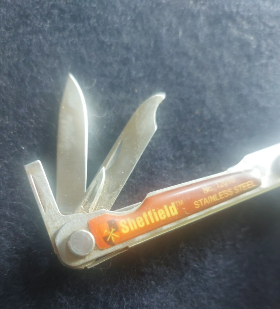 Sheffield Mini Multi Tool 9 in 1 Knife Pliers Saw Screwdriver scissors