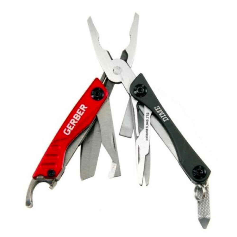 GERBER DIME MIRCO MULTI TOOL PLIER SCISSORS KNIFE | RED