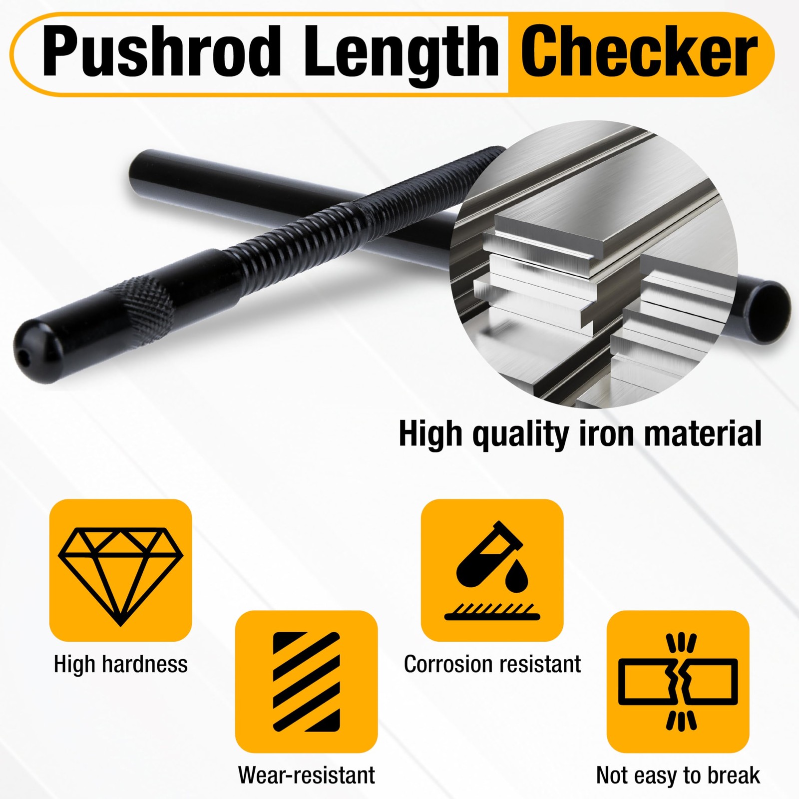 Pushrod Length Checker Adjustable Engine Measuring Tool 6.87.8 Inch