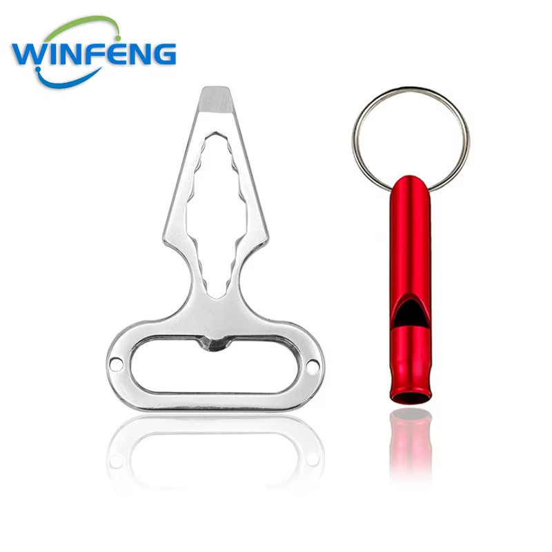 Multi-Functional Self Defense EDC Tools Keychain Wrench Bottle Opener Emergency