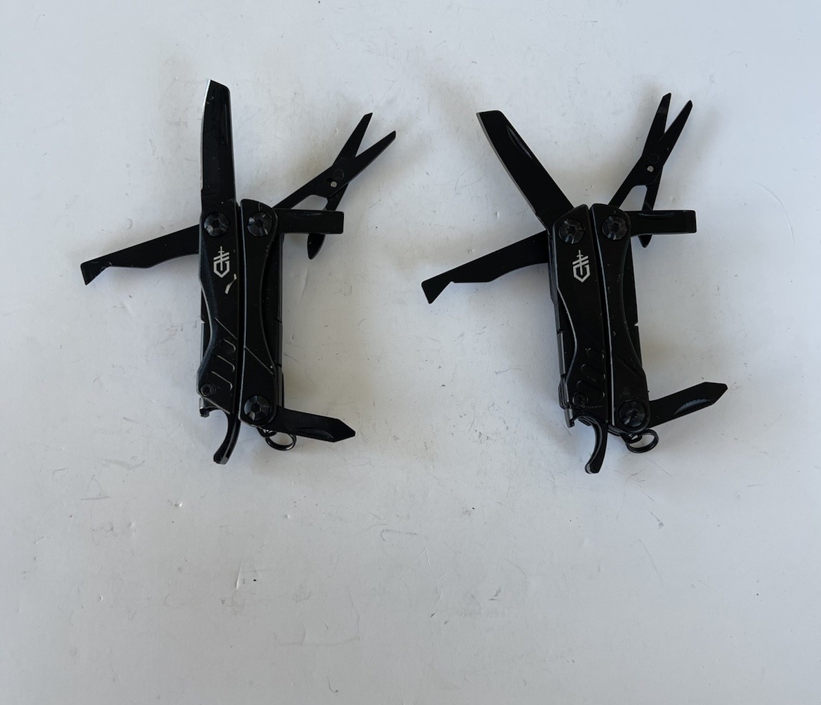 Lot 2 Black Gerber Dime Mini Multitools, Plain Edge, Scissors, Fast Shipping!!!