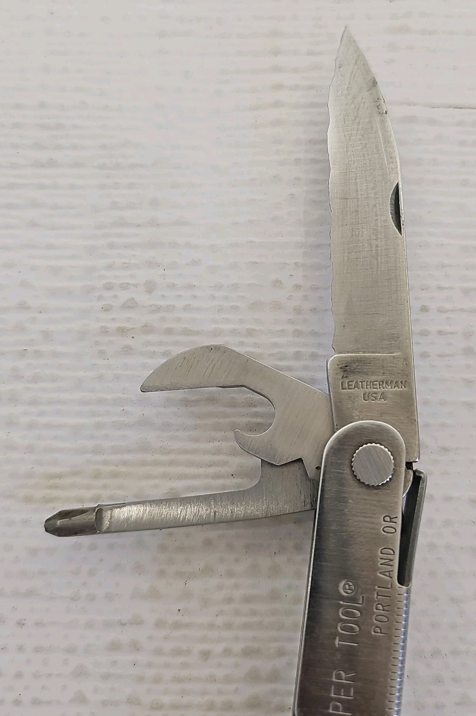 Vintage Leatherman SuperTool Pat Pend USA Stainless Steel Multi-Tool 10 In 1