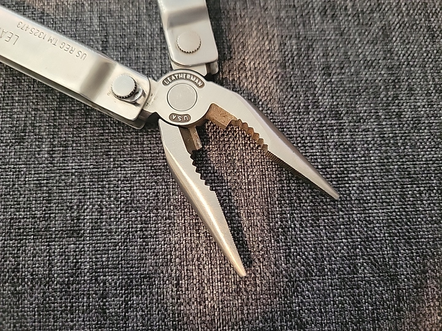 Vintage Original Leatherman Multi-Tool Portland OR TM 1325473 w/ Leather Sheath