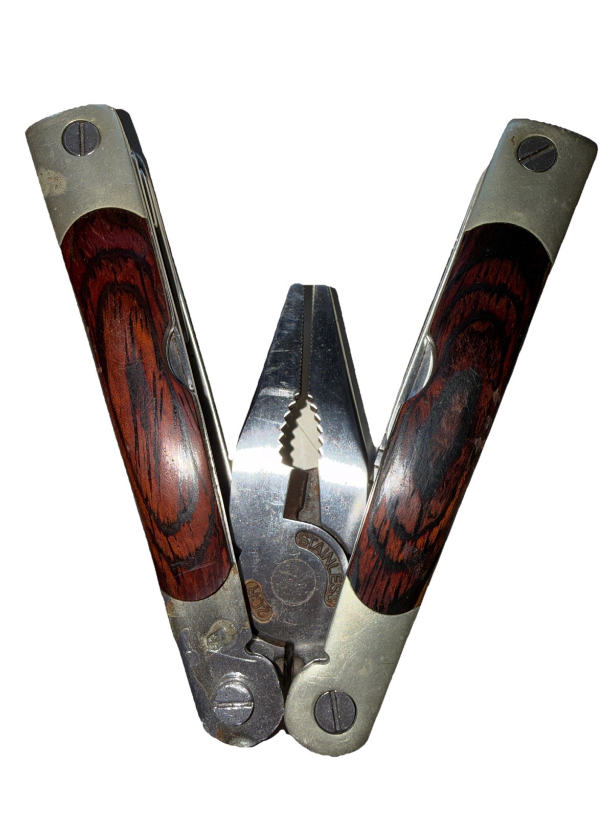 Winchester 2CR Big Wood Multi-Tool Wood Grain Grips & Nylon Sheath