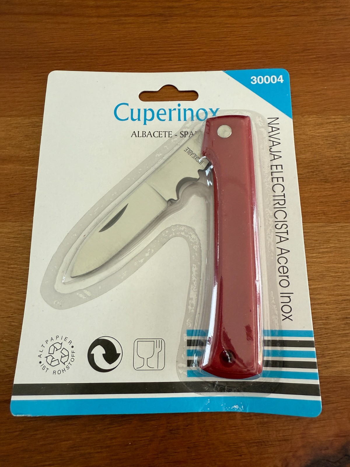 Electrician Folding Pocket Knife 3″ Stainless Steel Blade Celluloid Handle Spain