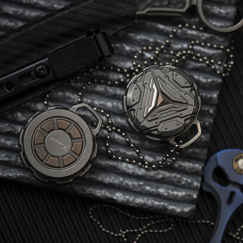 EDC Titanium Alloy Waterproof Case Portable Storage Sealed Medicine Box Pendant