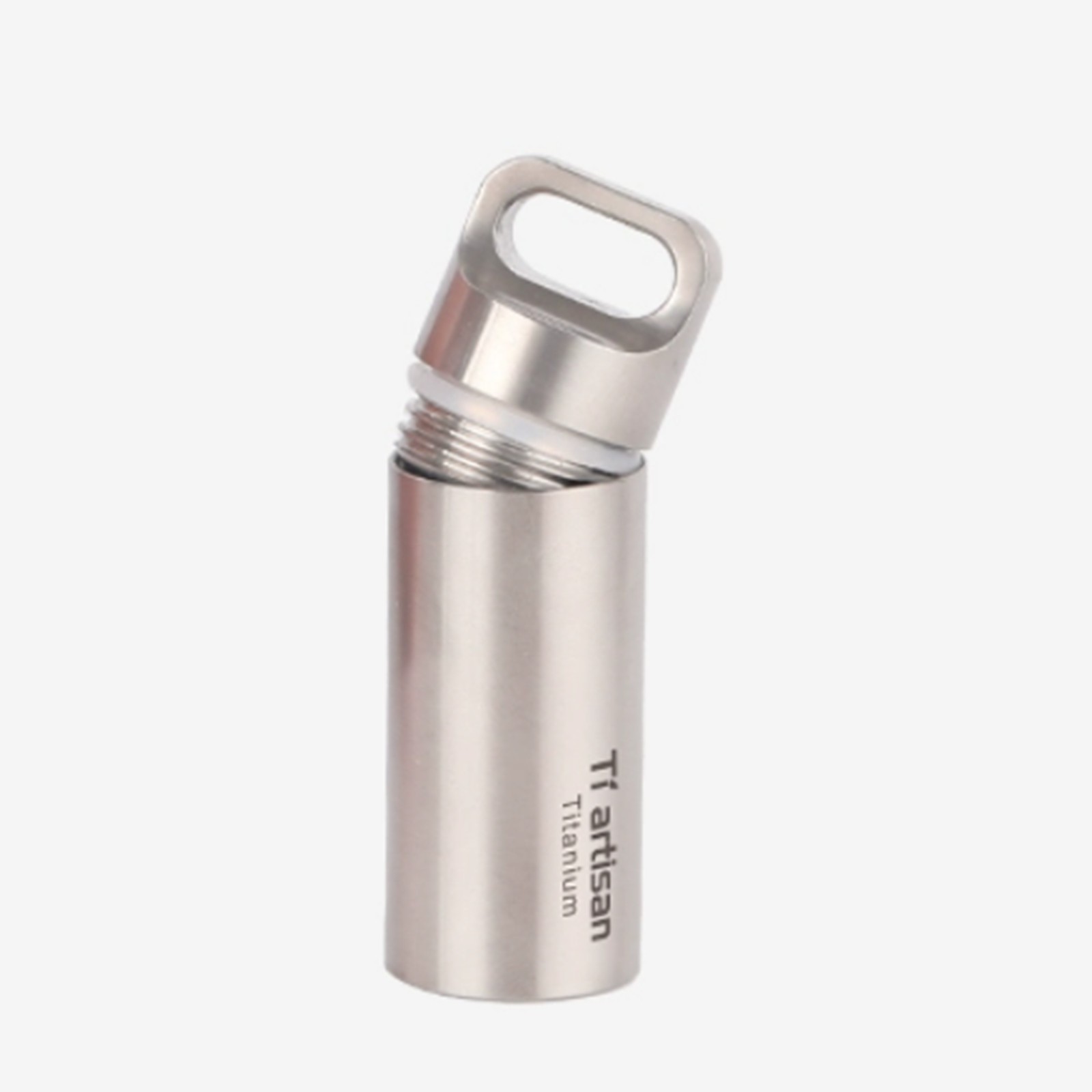 Tiartisan Outdoor Titanium Alloy Waterproof Pill Box Case Container Survival EDC