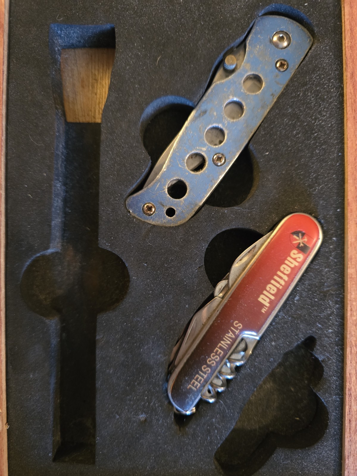 Sheffield Multitool Set 4 Piece Missing 2 Pieces Stainless Steel Original Box