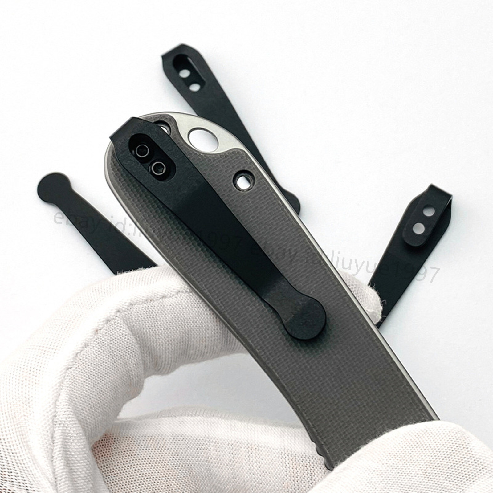 TC4 Titanium Deep Carry Back Clip Pocket Clip For CIVIVI C907 Knives with Screw