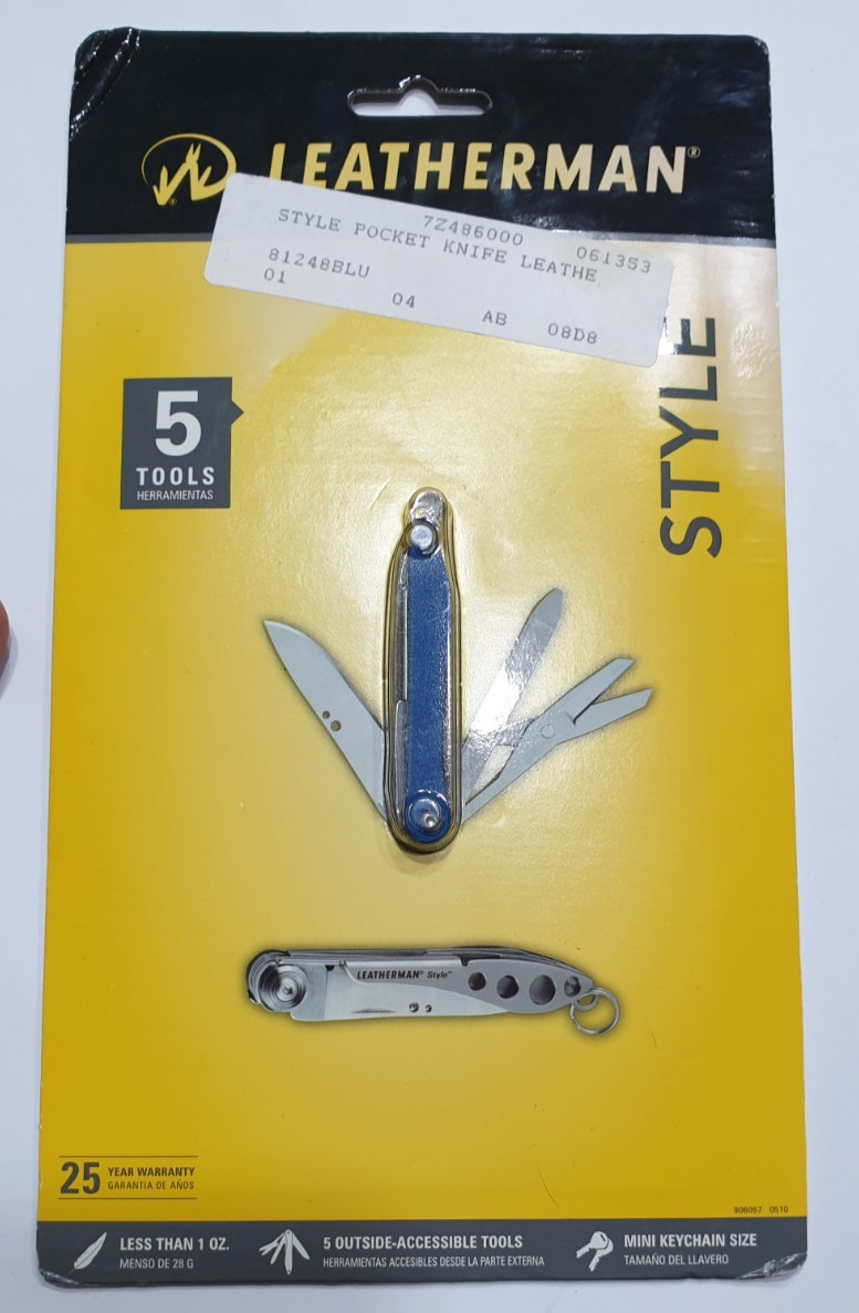 🔥🔥🔥 Leatherman Style Blue Rare Retired SMALLEST Multi Tool New In Blister