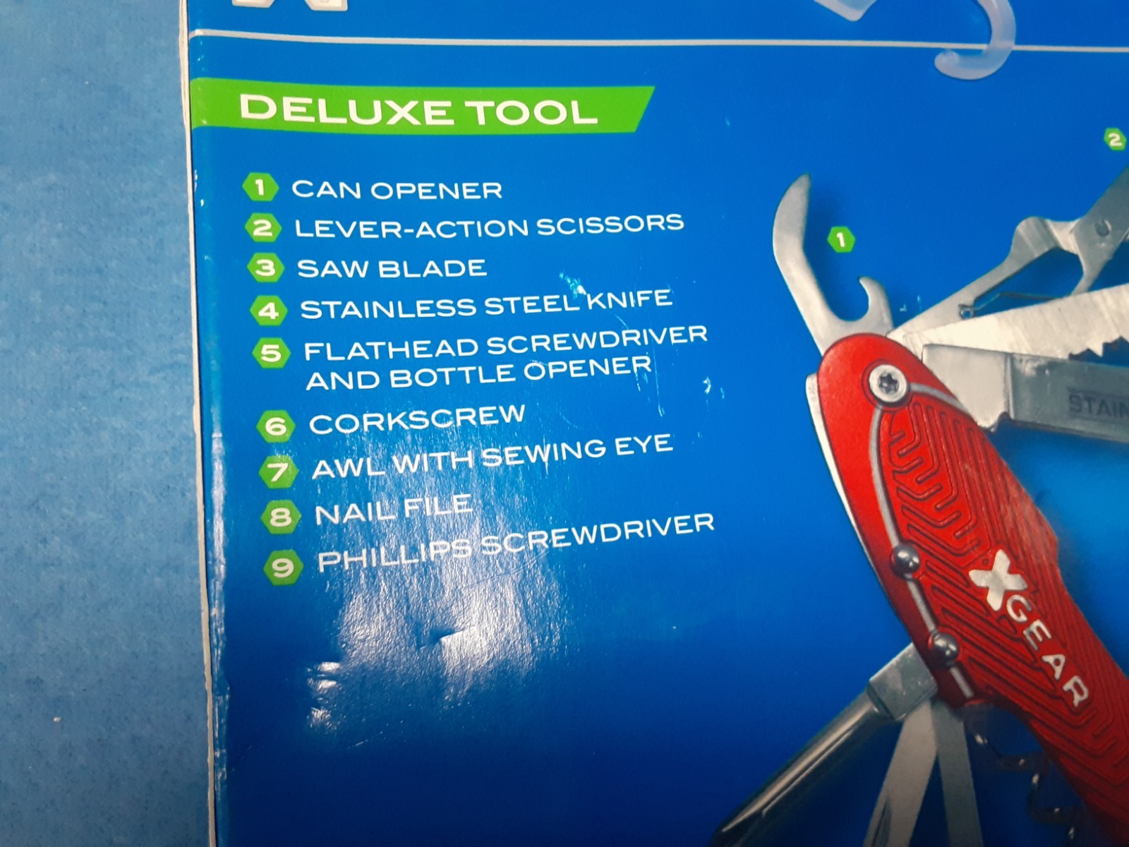 Lot of 2 NEW XGear Multi Tool Pocket Knife Saw & Sea Striker Needle Nose Pliers
