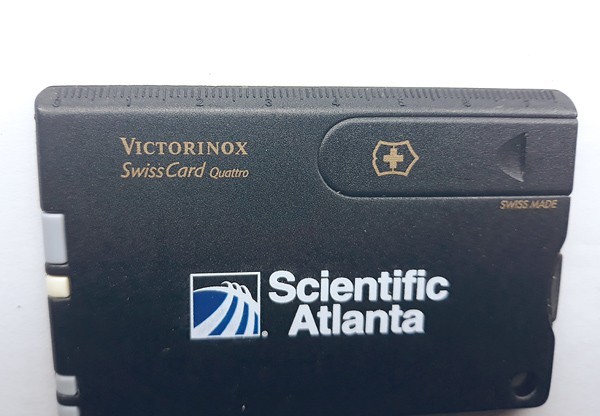 VICTORINOX ▪️ SwissCard QUATTRO ▪️ ‘Scientific Atlanta’ 🔸️ UNUSED