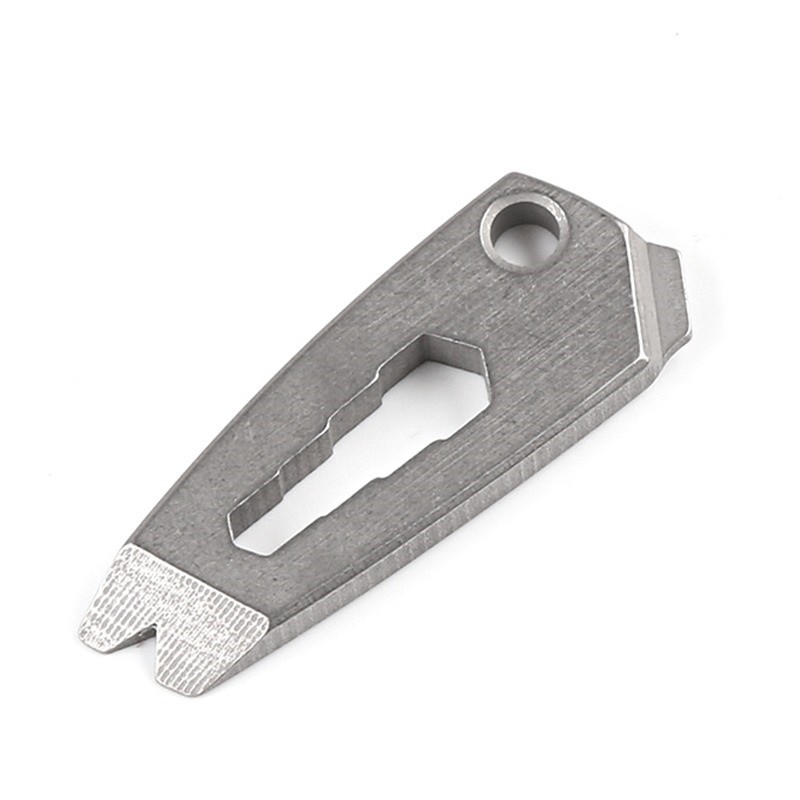 Mini Titanium Alloy Pry Bar Crowbar EDC Multi Tools Wrench Screwdriver Keychain