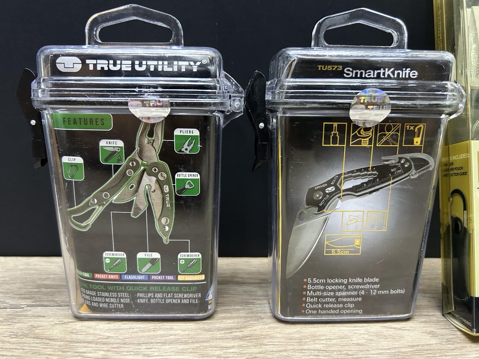 True Utility SmartKnife+ FIXR ClipTool Multi-tool Lot Of 3 New