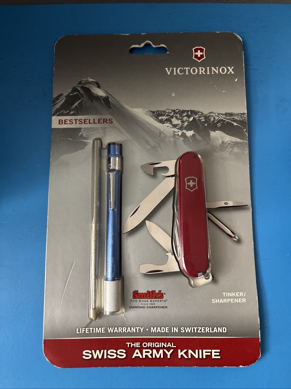 New Victorinox Swiss Army Tinker Knife & Sharpener Set