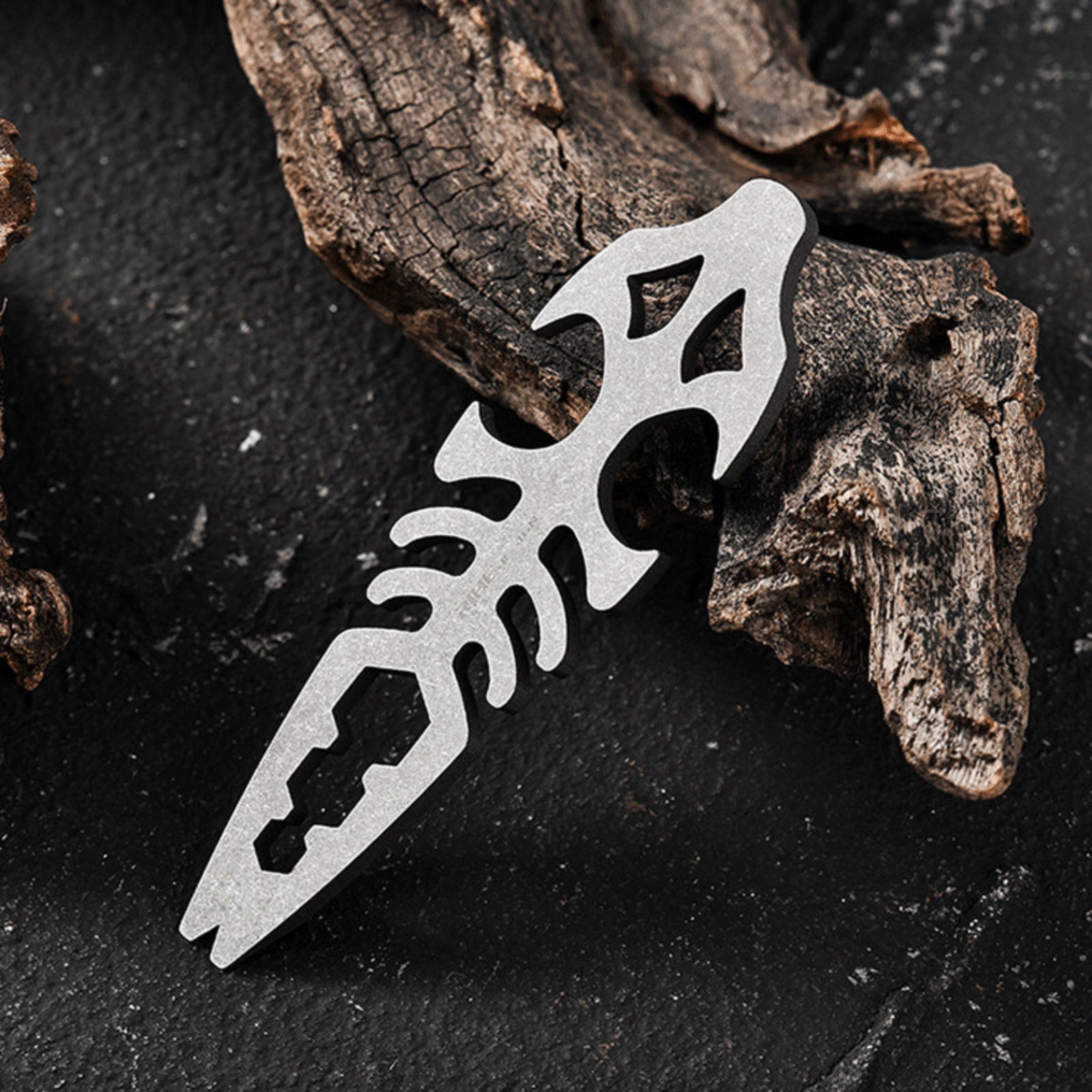 Outdoor Titanium Pry Bar Crowbar Bottle Opener Wrench EDC Portable Multi Tools