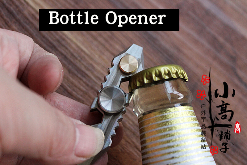 TITANER Titanium Gyroscope Fingertips Spinning Top Gearwheel Toy Pry Bar Tool