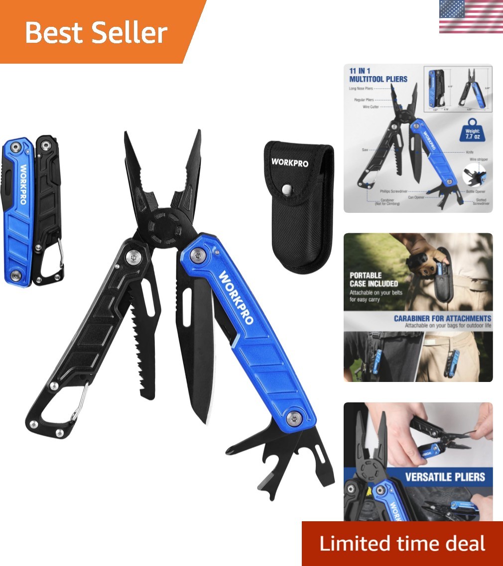 Multitool-11 in 1 Camping Tools with Mini Hammer-EDC Gear Multi Tools Hammer …