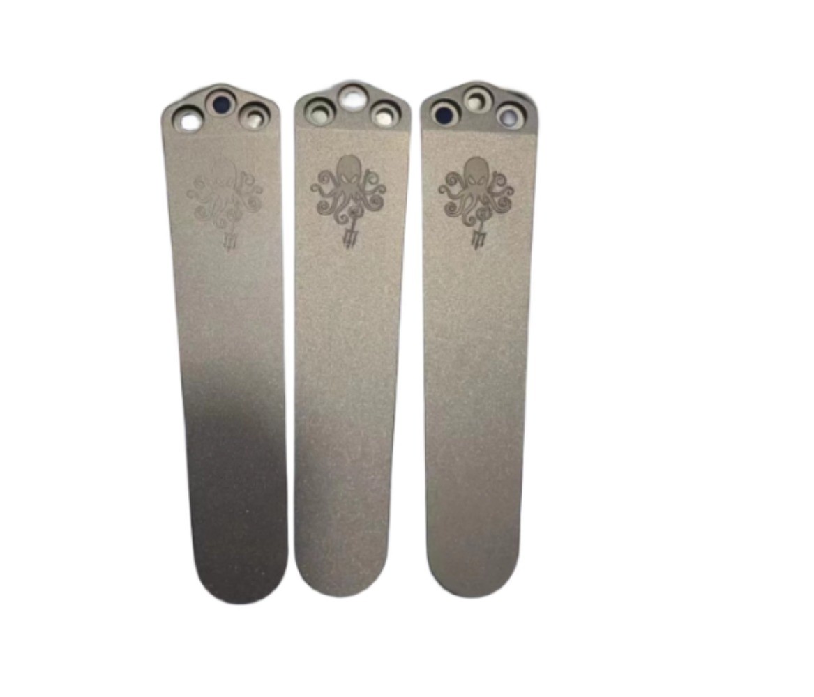 Octopus Stone Washing 3-Hole TC4 Pocket Clip for Benchmade / Spyderco / Emerson