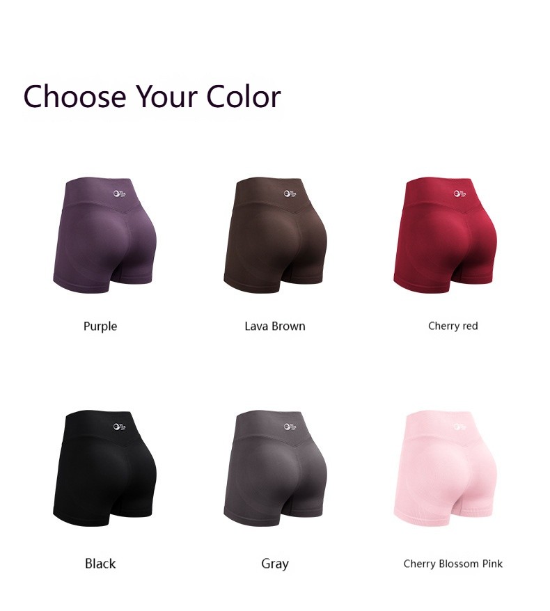 Yoga shorts, three point sports and fitness shorts, women’s high elasticity