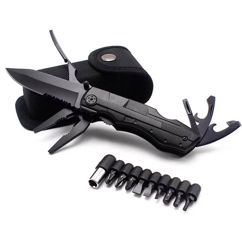 18-in-1 Multi Tool Knife Folding Pocket Pliers Outdoor Survival Tool w/ Sheath