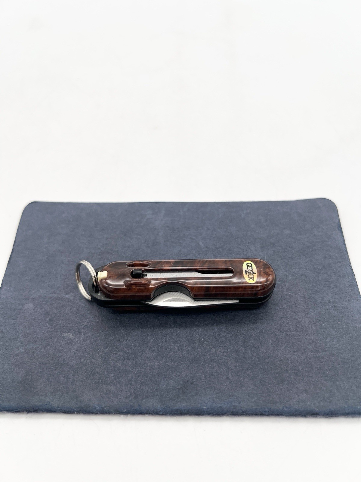 Vintage Gerber Fiskars Keychain Multi Tool Knife Tweezers Scissors USA