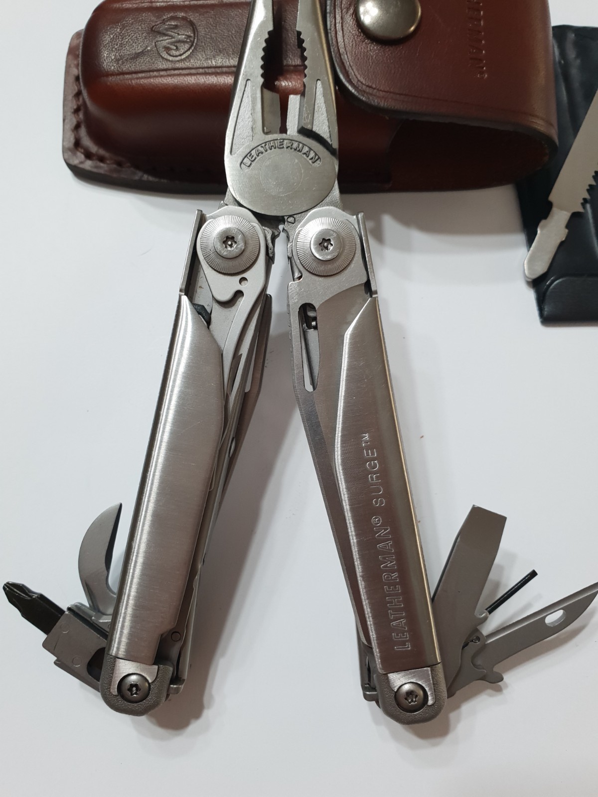 🔥🔥🔥 Leatherman Surge Gen1 Large Leather Sheath Retired Collectable Very Rare