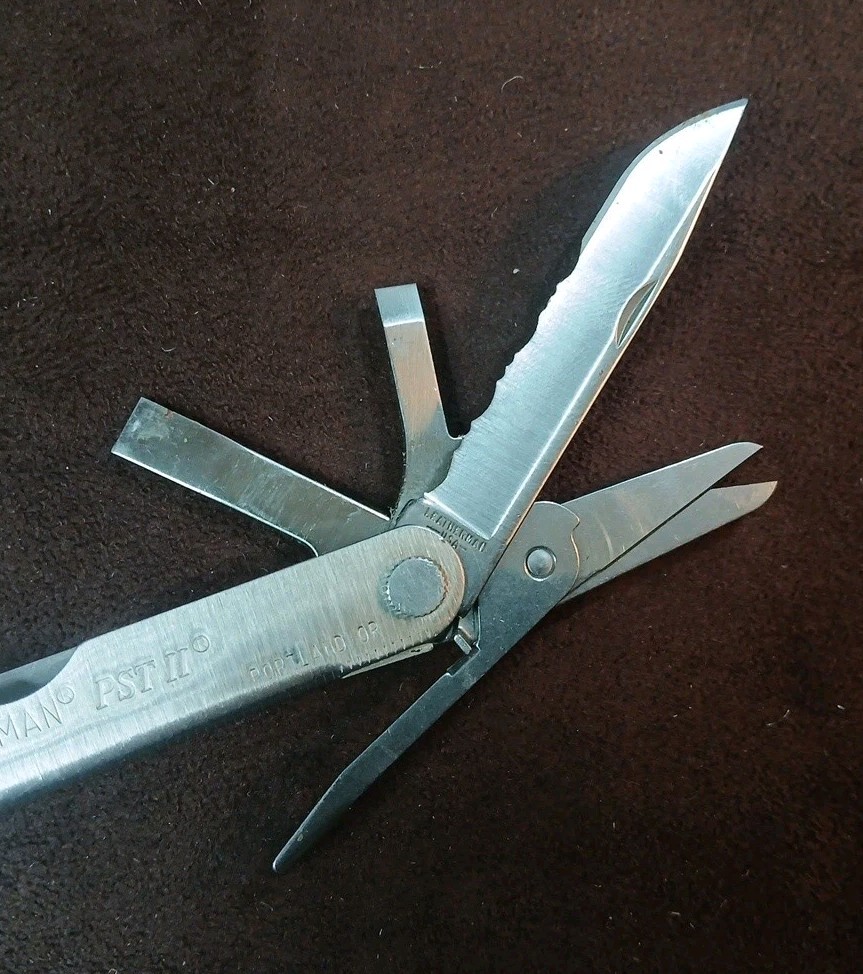 Vtg Leatherman PST ll W/ Very Old Leatherman Leather Sheath, U.S.A.