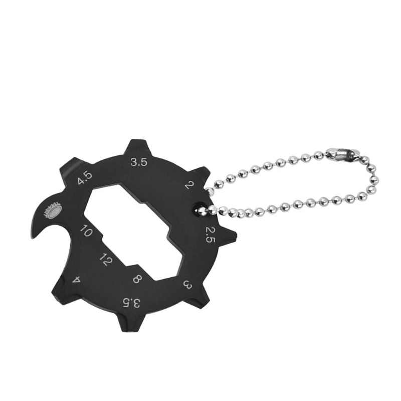 Practical 11 Function Stainless steels Pocket Tool Screwdriver Wrench for Hiking