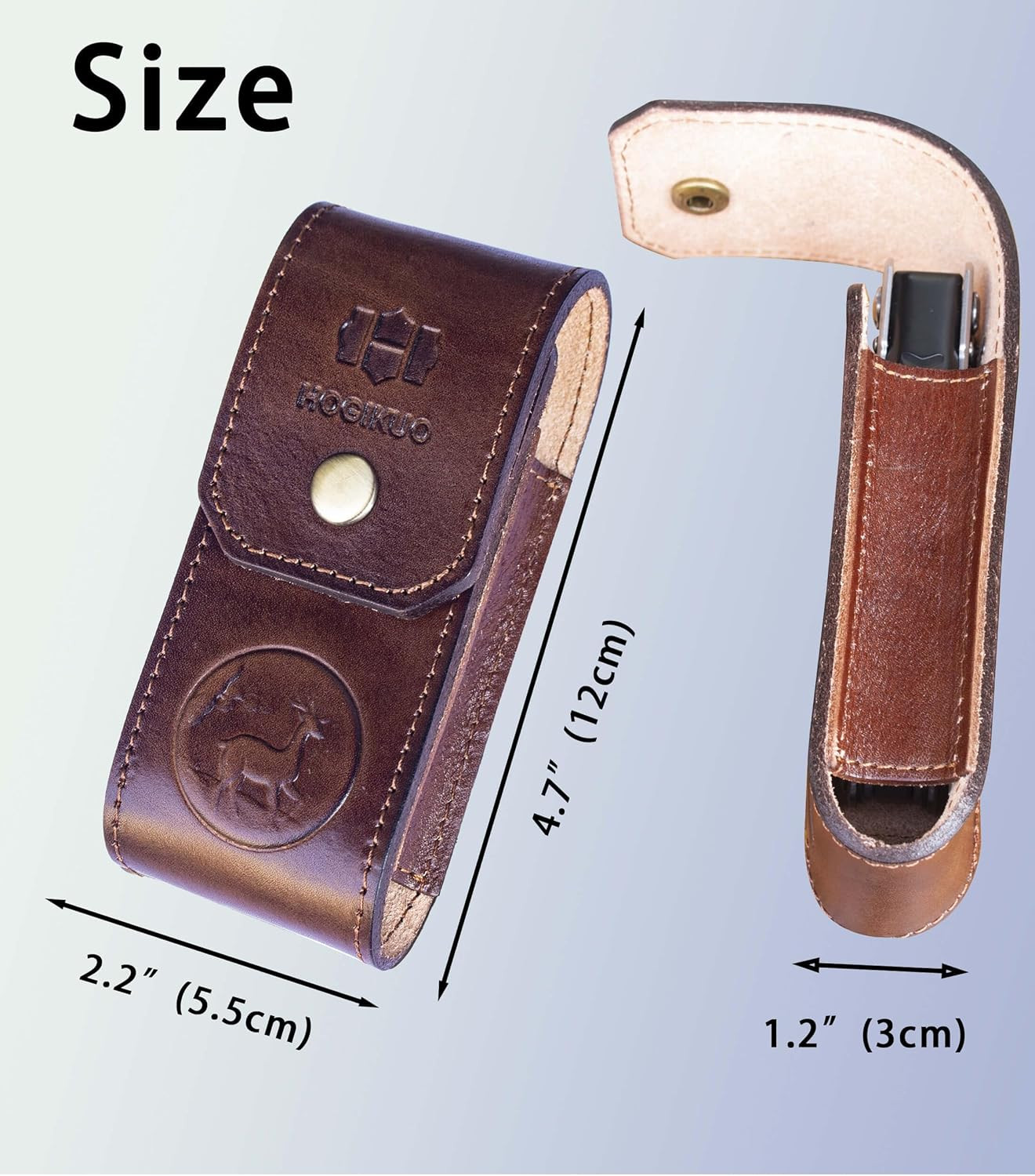Leather Multitool Sheath，Multi Tool Holster for Leatherman, Gerber, SOG and Simi