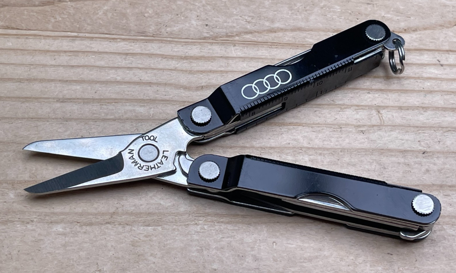 Leatherman Micra Black Anodized Aluminum Multi-tool Knife W/AUDI Logo 11/08
