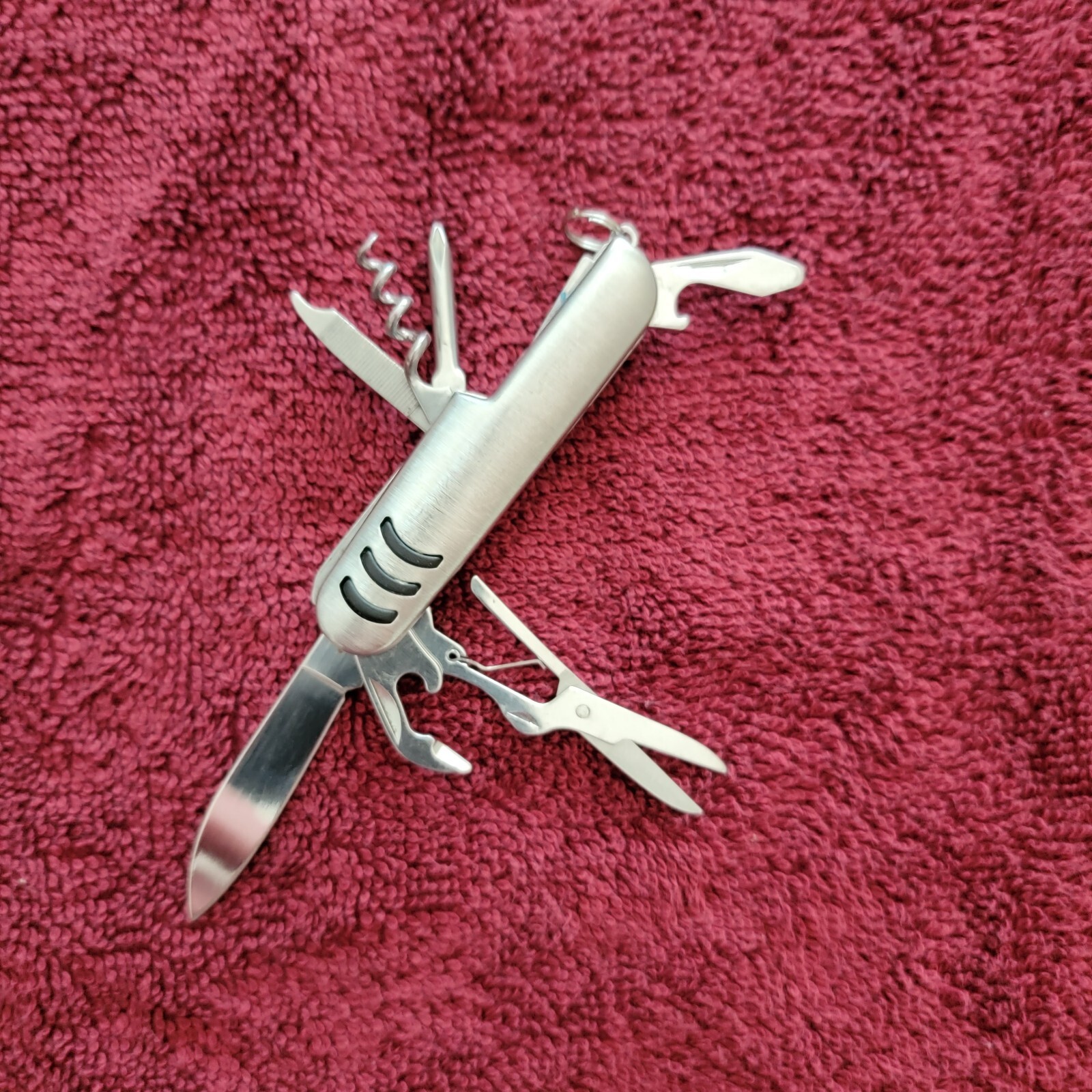 3″ Pocket Size 7 Tool Multi Tool Stainless Knife Original Blade Edge