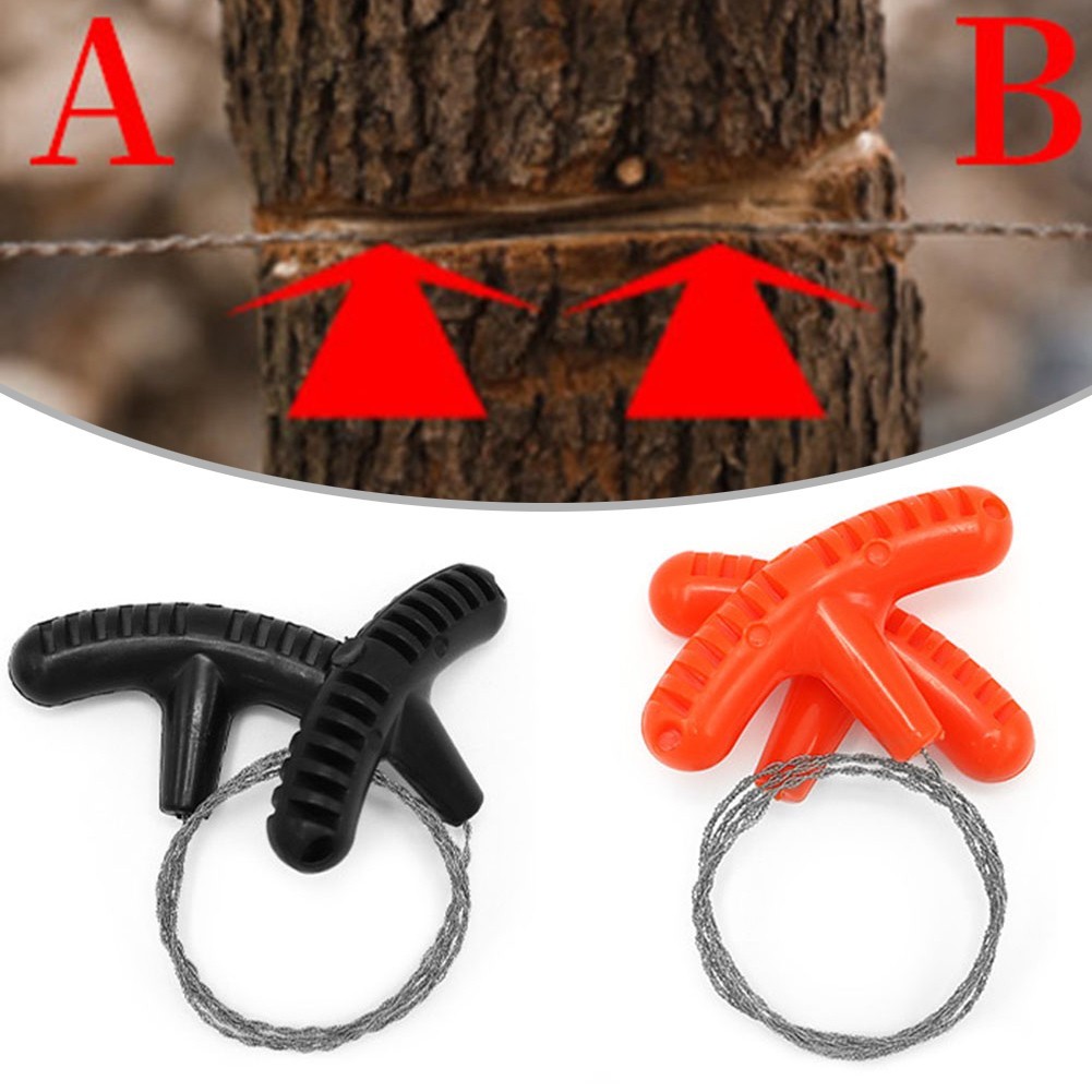 Portable Camping Wire Saw with PP Handle Compact Size and Wide Compatibility