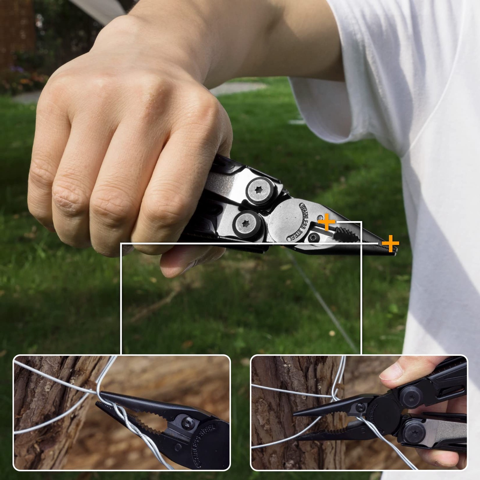 Multitool, 16-in-1 Multitools with Sheath, Stainless Steel EDC Multitool, Poc…