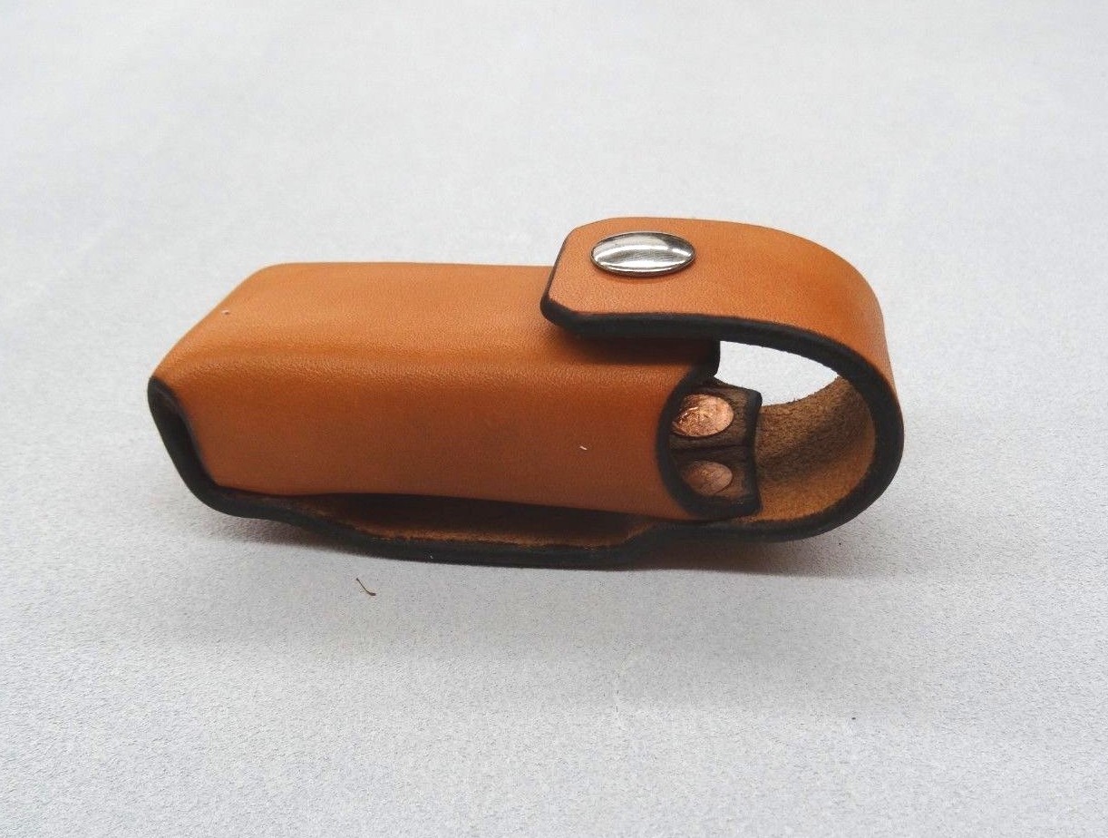 Tan Leather Sheath For Leatherman Wave One Piece Design Custom USA Handmade