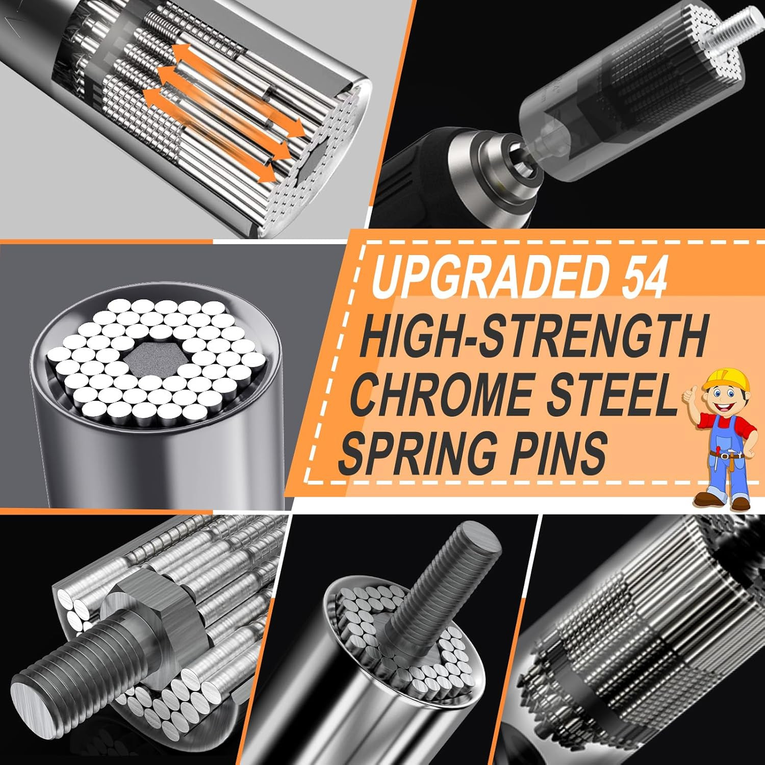 Universal Socket Tool Set with Power Drill Adapter – Perfect Valentine’s Gift