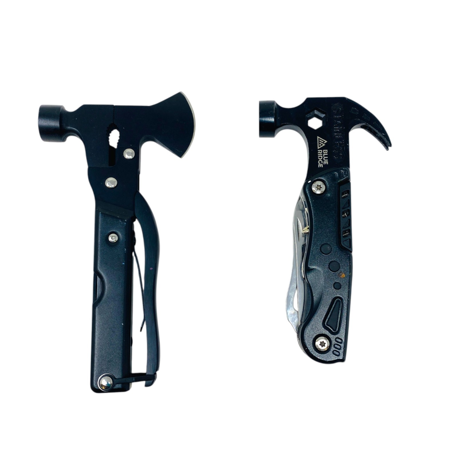 Blue Ridge Multi Tool Hammer Hatchet Axe 2 Piece Camping Pocket Tool Set Lot