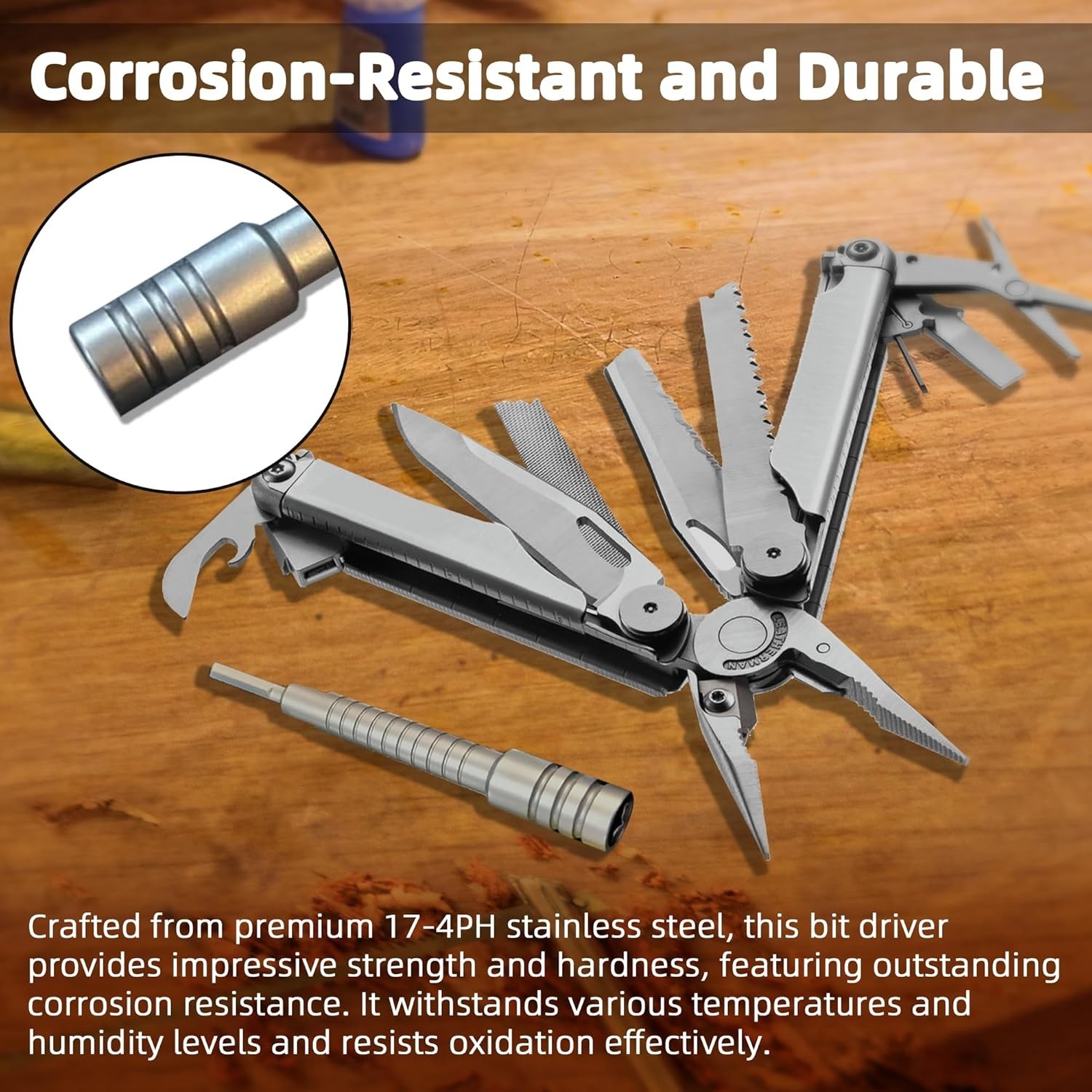 Add-On Accessories Designed for Leatherman Multi-Tools, Bit Driver Extender, and