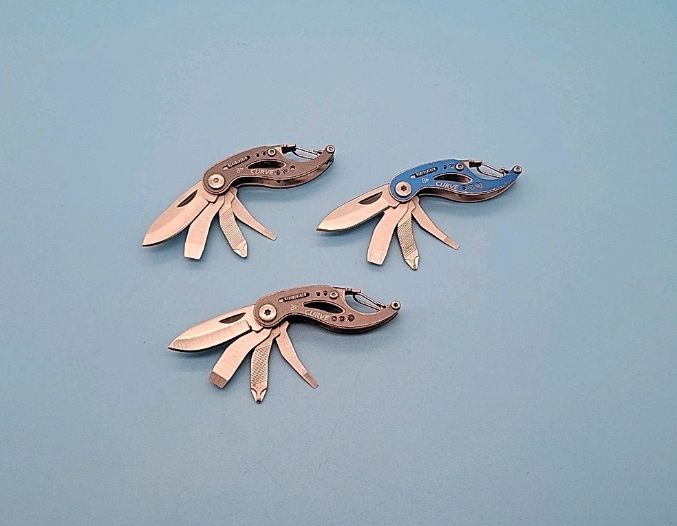 Gerber Curve Mini Multi-Tool – LOT OF 3 – Blade, File, Screwdrivers