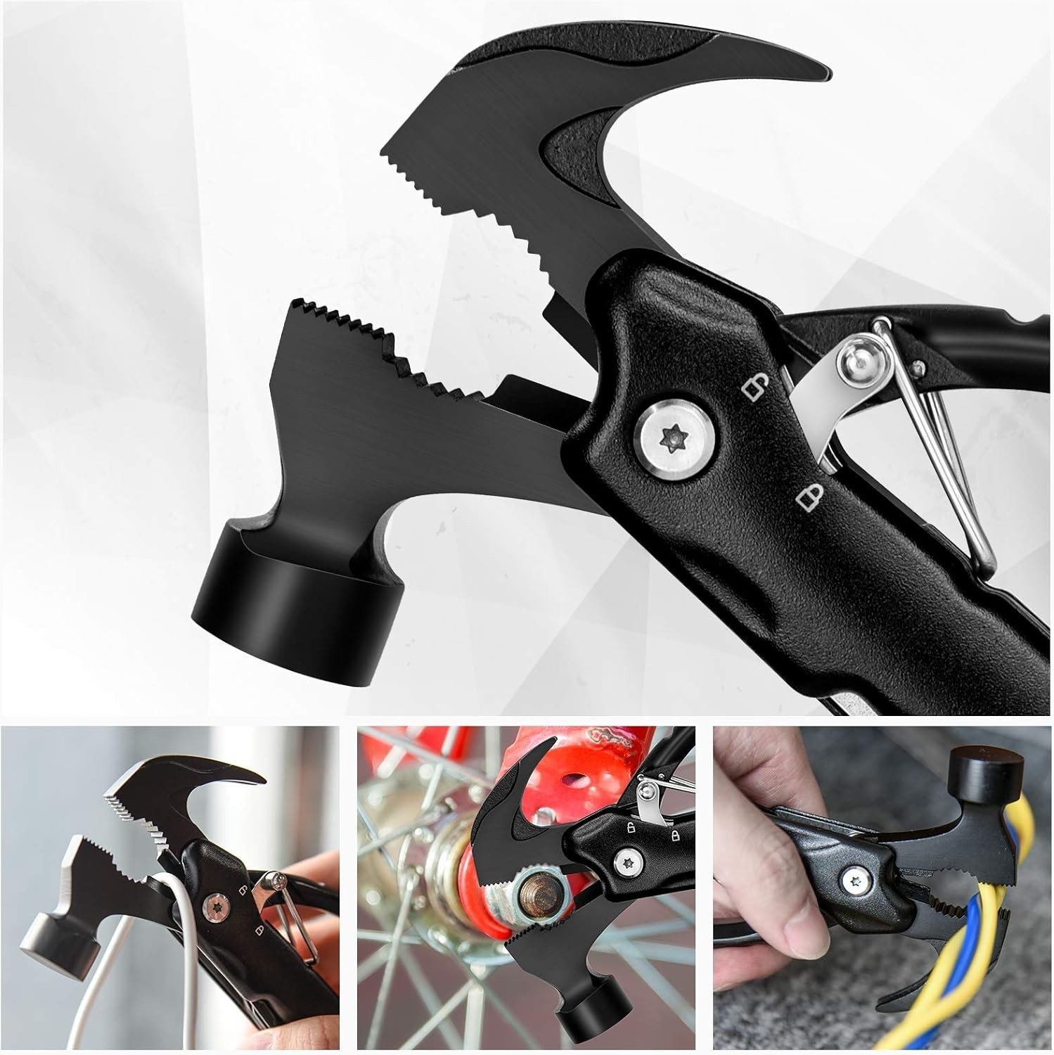 Portable 12-in-1 Multitool Hammer – Essential Gear for Camping and Outdoors