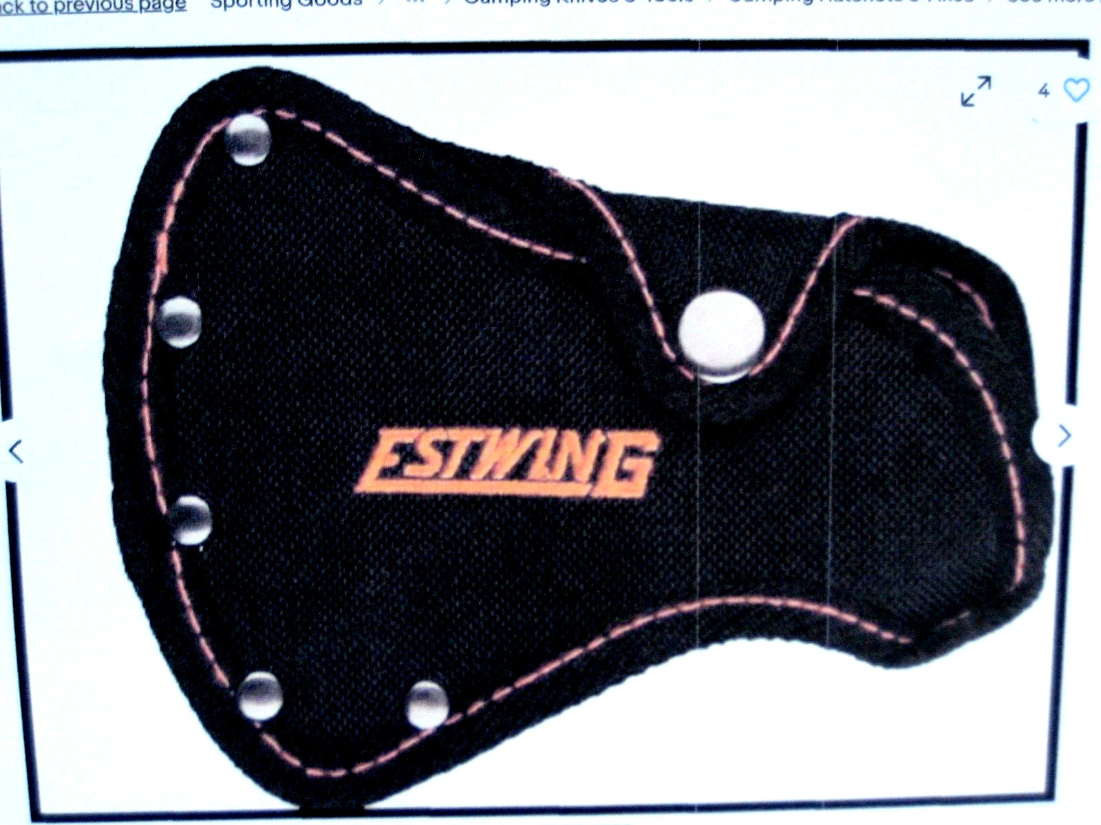 ESTWING CAMPER’S 14″ AXE/HATCHET PLUS LOGGER’S SHARPENER KIT IN STURDY ABS CASE