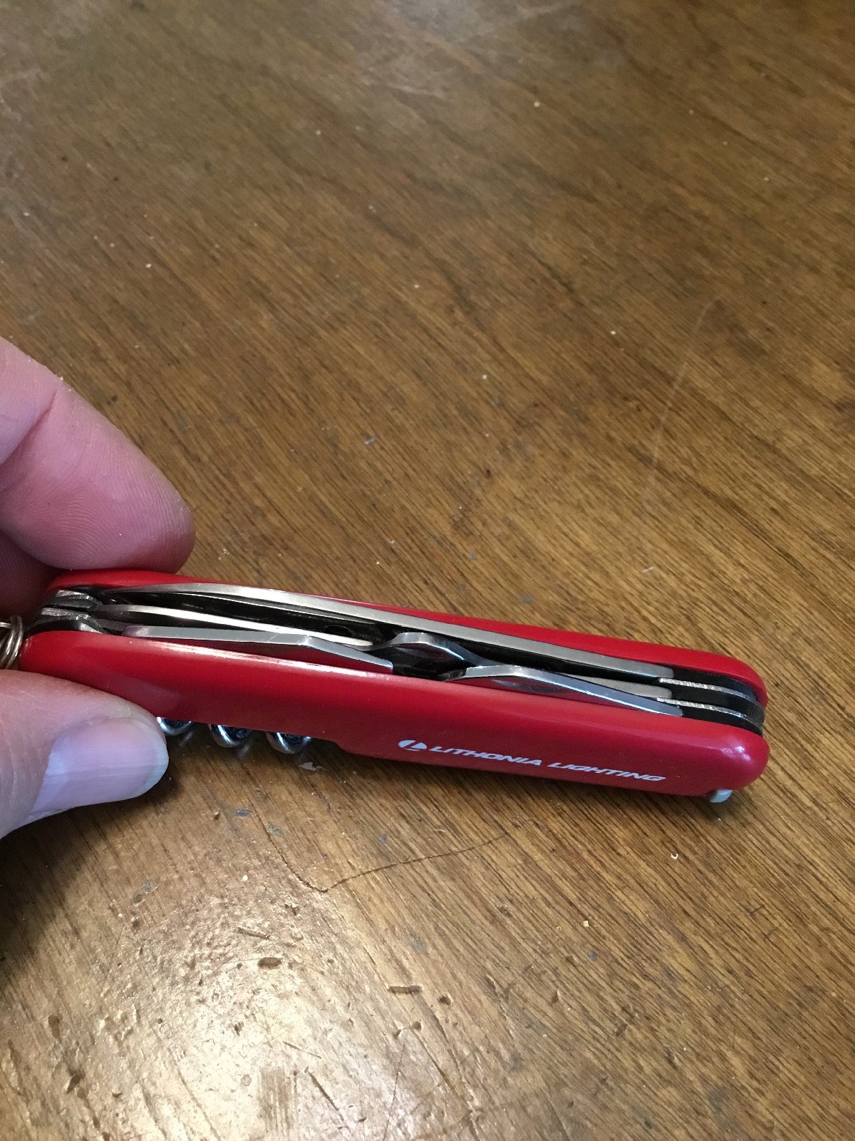 Rostfrei Red Pocket Knife Stainless Scissors Toothpick Lithonia Lighting 3.5”
