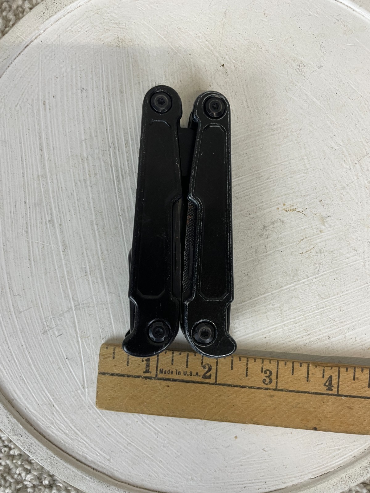Hyper Tough Multitool Heavy Duty Stainless Steel Non Slip Grip Black