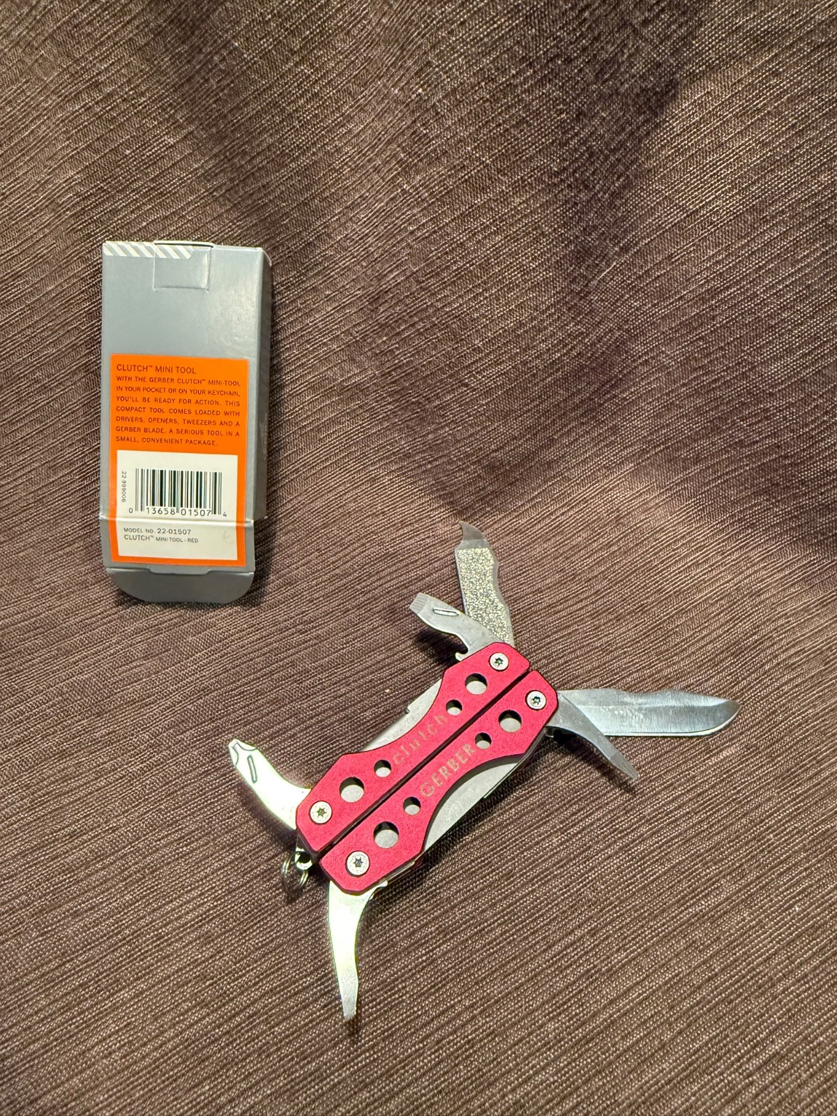 Gerber Clutch Mini Multi-Tool Red 22-01507 NIB Pliers Blade Keychain China