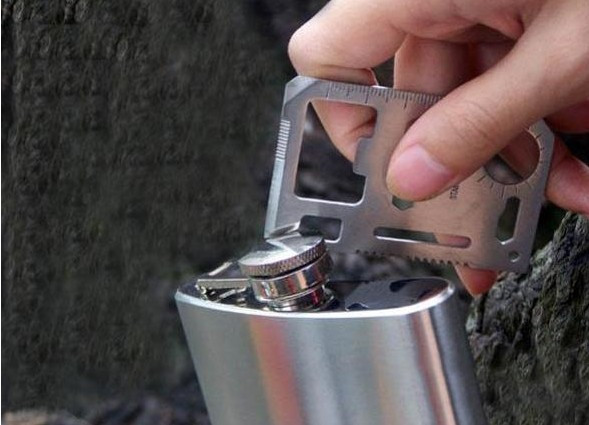 11 in 1 Stainless Pocket Card Survival Multi-tool Kit Camping Emergency Knife