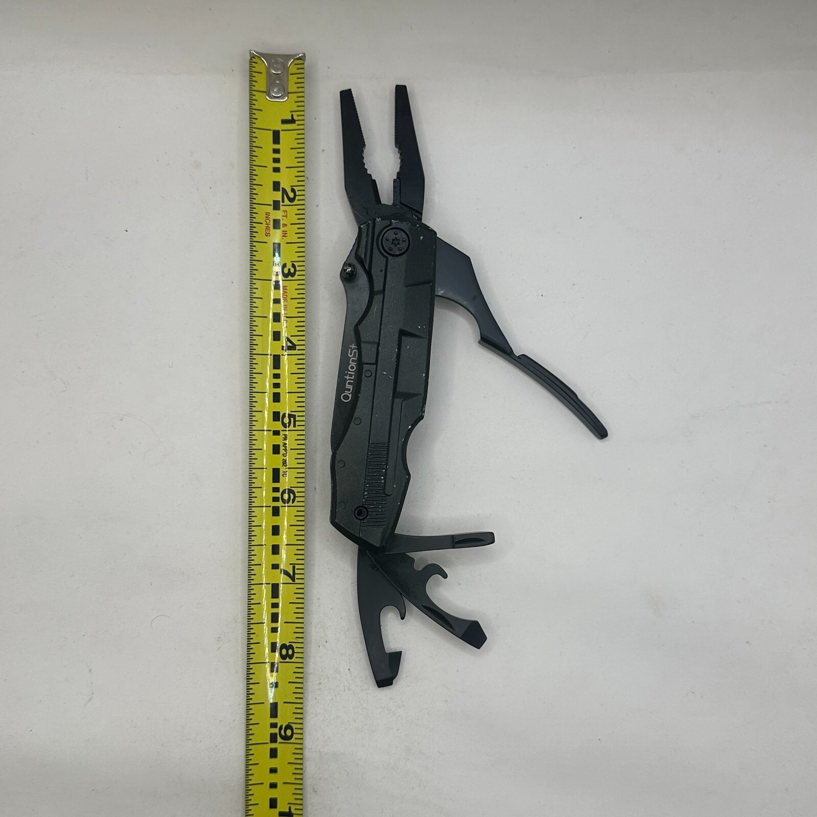 QuntionSt Pocket Knife Multitool Lock Screwdriver Camping Fold 7″