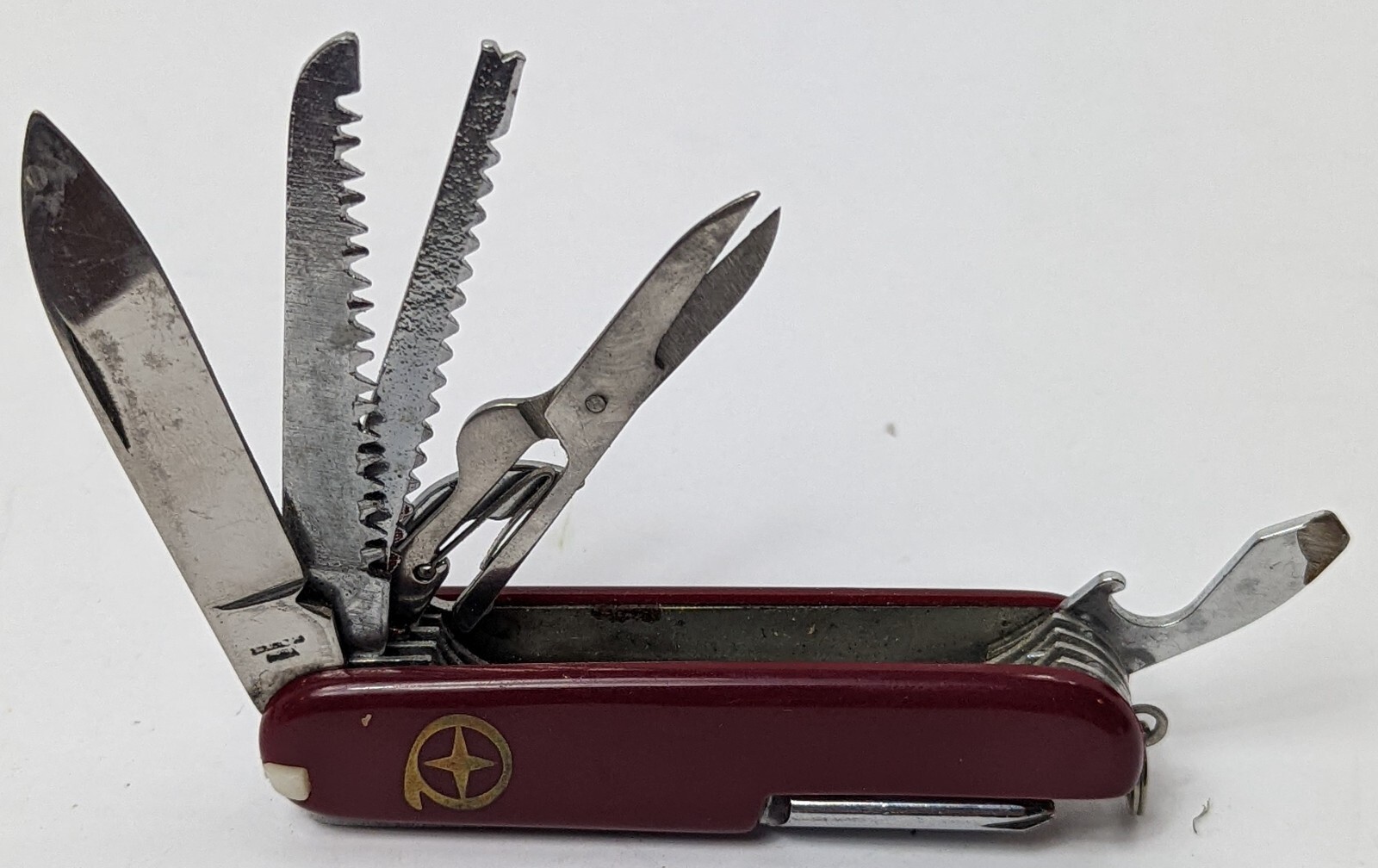 Burgundy Acrylic Handle Stainless Steel Multi-Purpose Tool – 13 Tools